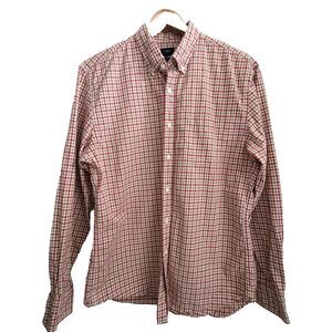 J. Crew Plaid Button Down Long sleeve Shirt size L